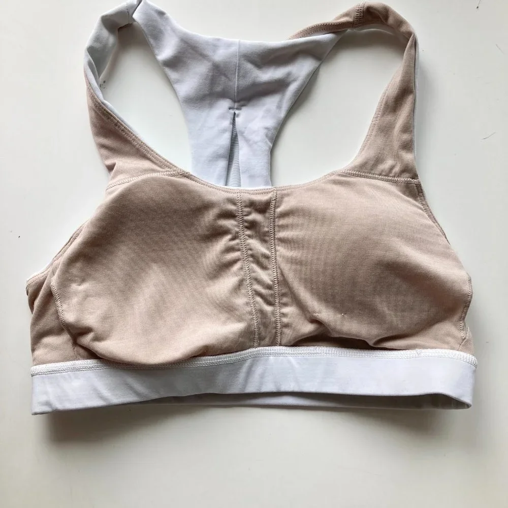 LULULEMON White Pale Blue Invigorate Luxtreme Mesh Racerback Sports Bra - Picture 13 of 16